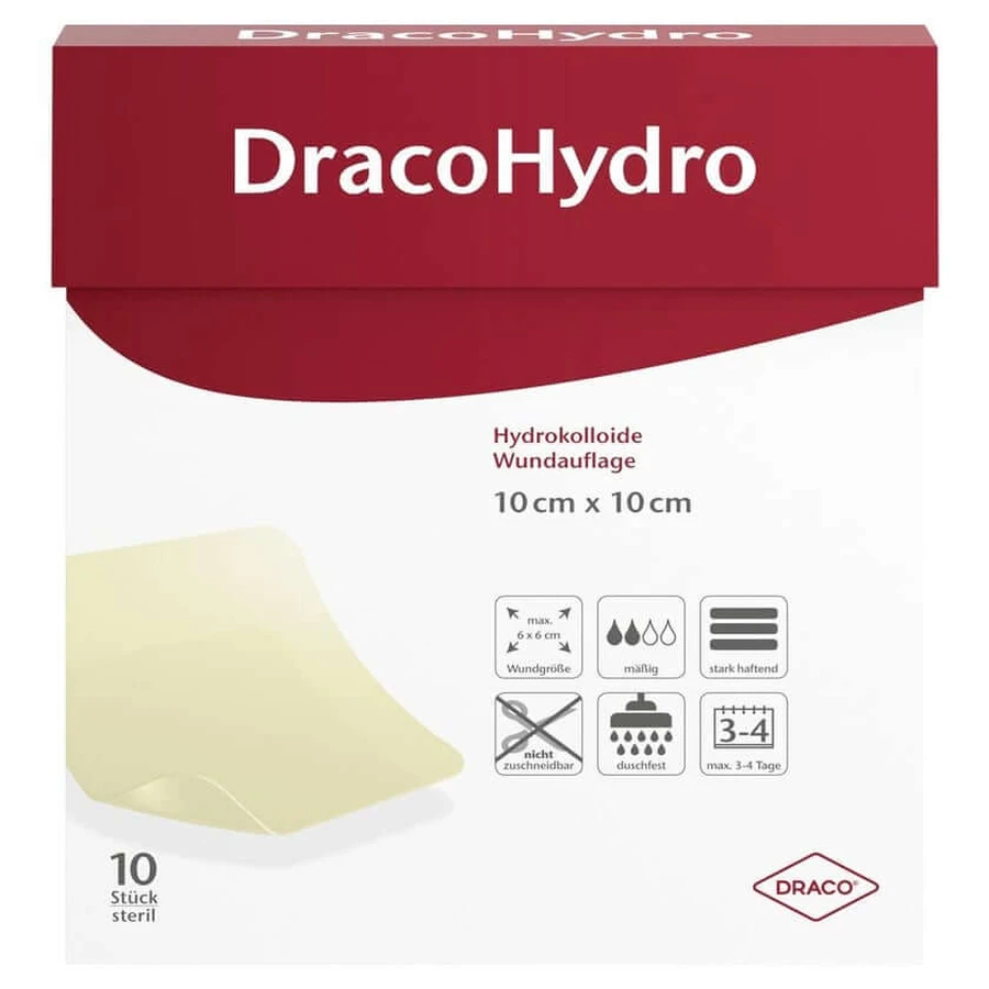 Apósito hidrocoloide Dracohydro 10 x 10 cm 10 uds.