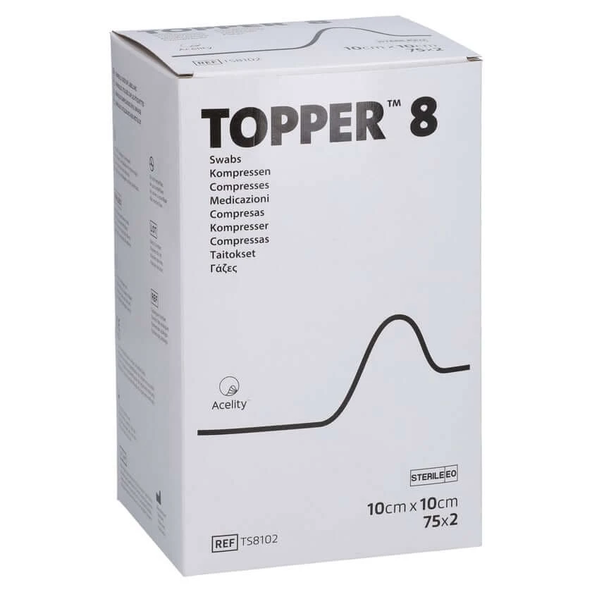 Topper 8 Kompr.10x10 cm steril 75X2 St