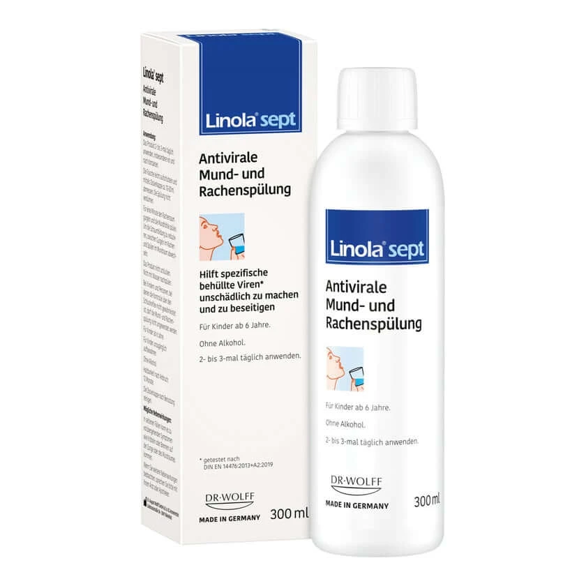 Linola sept Antivirale Mund- und Rachenspülung 300 ml