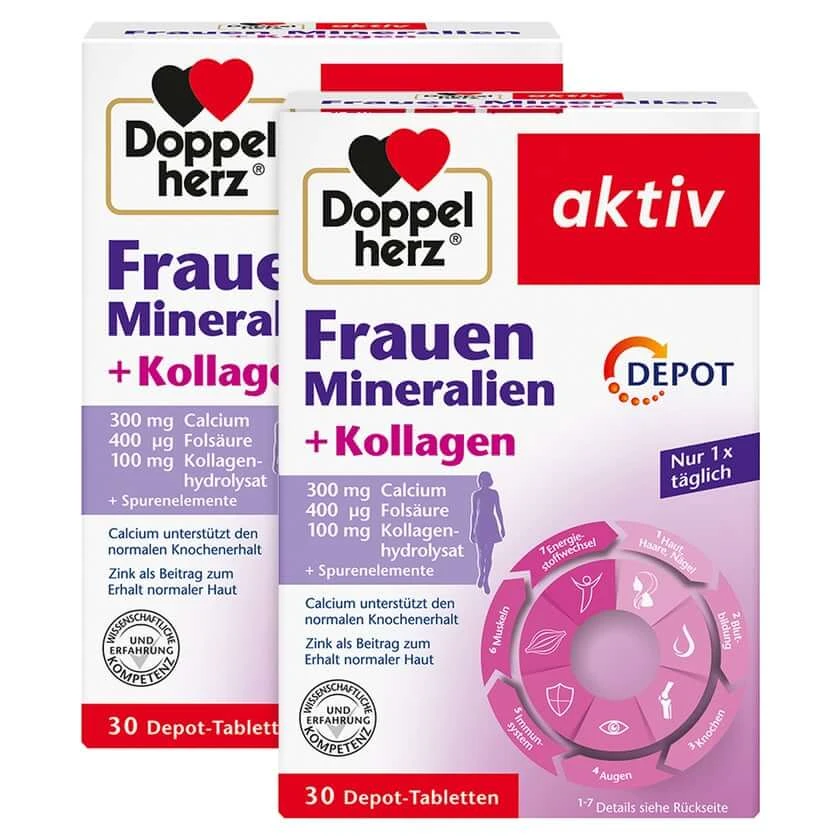 DH Frauen Mineralien + Kollagen Depot 2X30 St