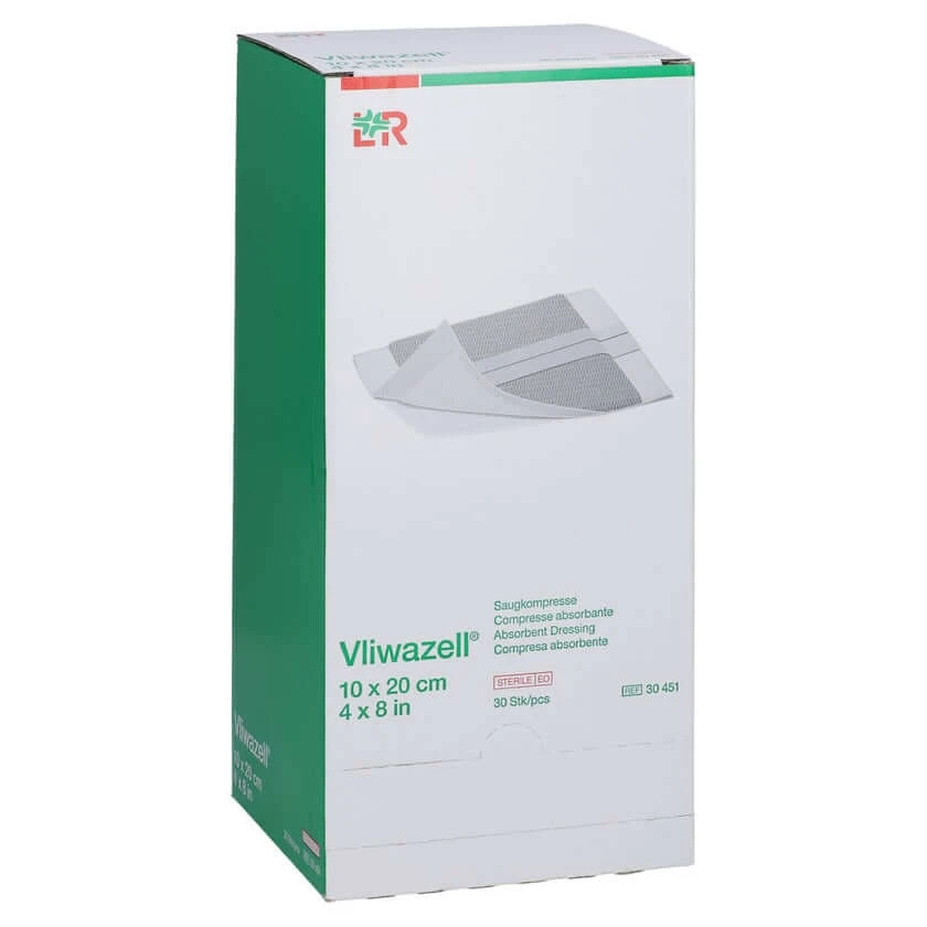 Vliwazell Saugkompressen Steril 10x20 cm 30 St