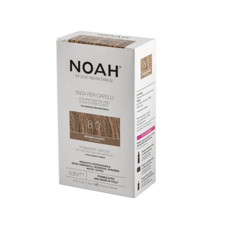 Natürliche Haarfarbe, Hellblond (8.0) x 140ml, Noah