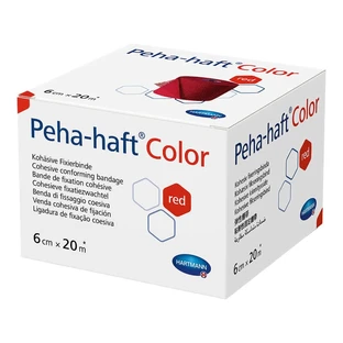 PEHA-HAFT Vendaje de fijación de color sin látex 6 cm x 20m rojo 1 ud.