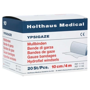 Gaasverband DIN 10 cmx4 m 20 st.
