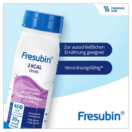 Fresubin 2 kcal Waldfrucht hochkalorische Trinknahrung 24X200 ml