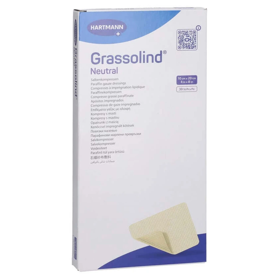 Comprese de unguent Grassolind 10x20 cm ste 30 buc.