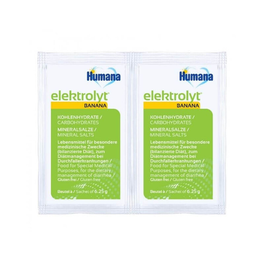 HUMANA Electrolyt banane 2x6.25g