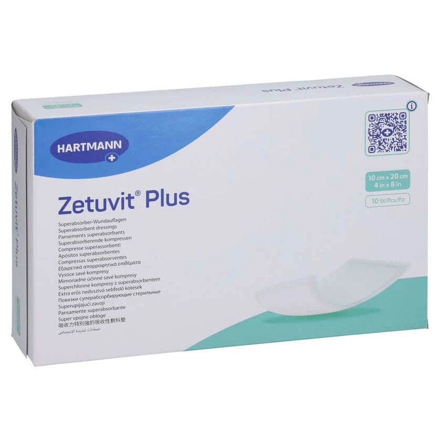 Zetuvit Plus compresse absorbante extra forte stérile 10 pcs.