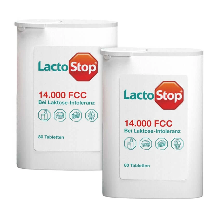 Lactostop 14.000 FCC Tabletten 2-Pack 2X80 St