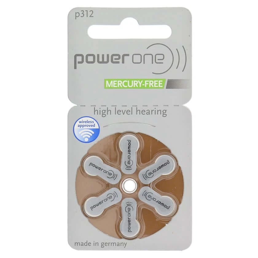 Batterien Hör Powerone 312 6 St