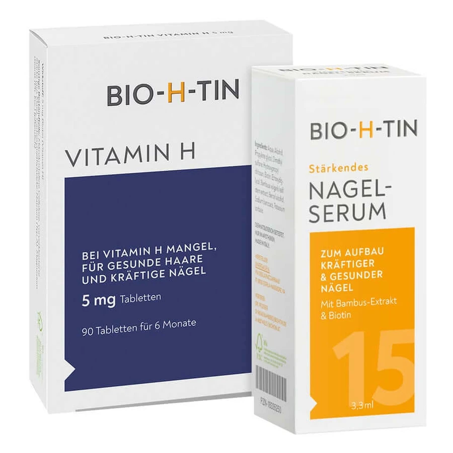 BIO-H-TIN Vitamine H + sérum pour les ongles 1 set
