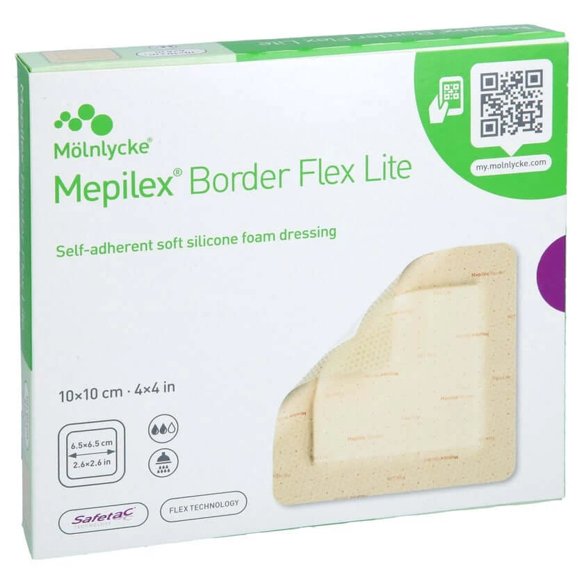 Mepilex Border Flex Lite Schaumverband 10x10 Cm 5 St