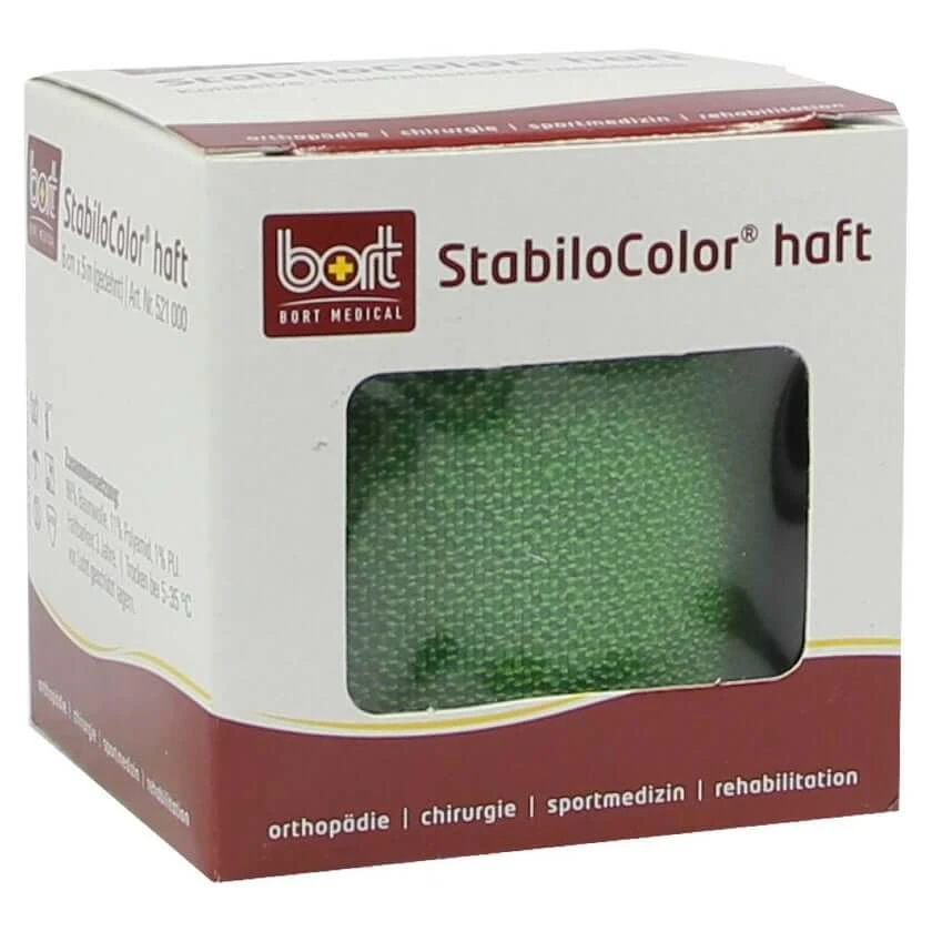 BORT Stabilocolor haft Binde 6 cm grün 1 St