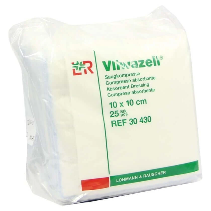 Lohmann & Rauscher Vliwazell 10 x 10 cm unsteril 25 Stück 25 St