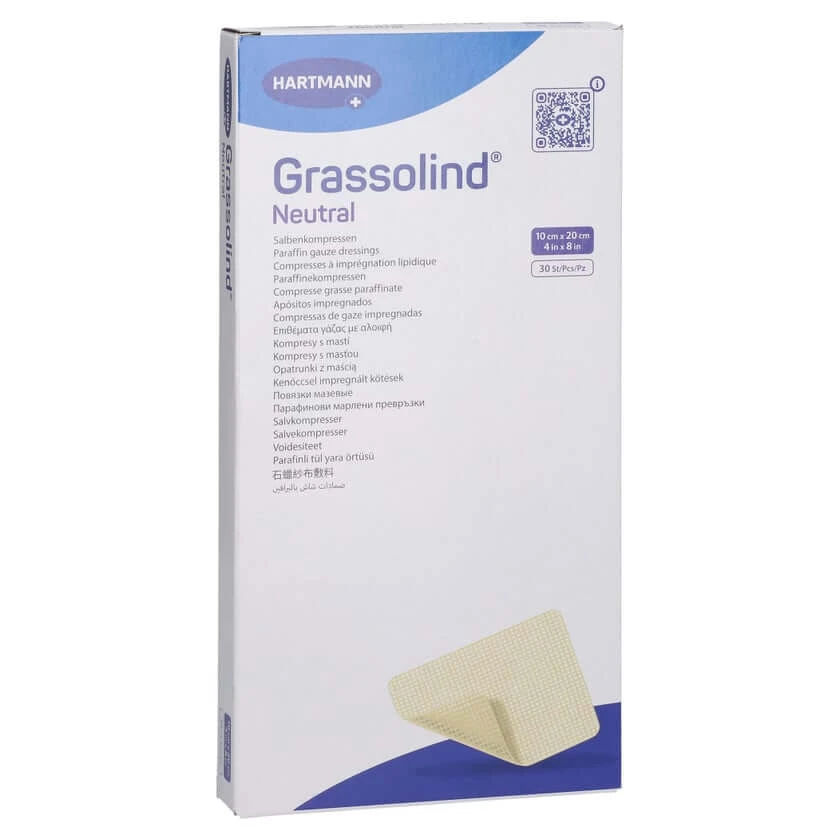Grassolind Salbenkompressen 10x20 cm ste 30 St