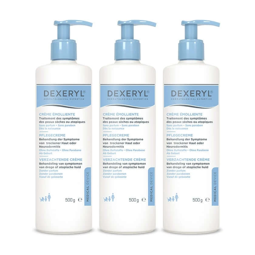 DEXERYL Pflegecreme Dreierpack 3X500 g