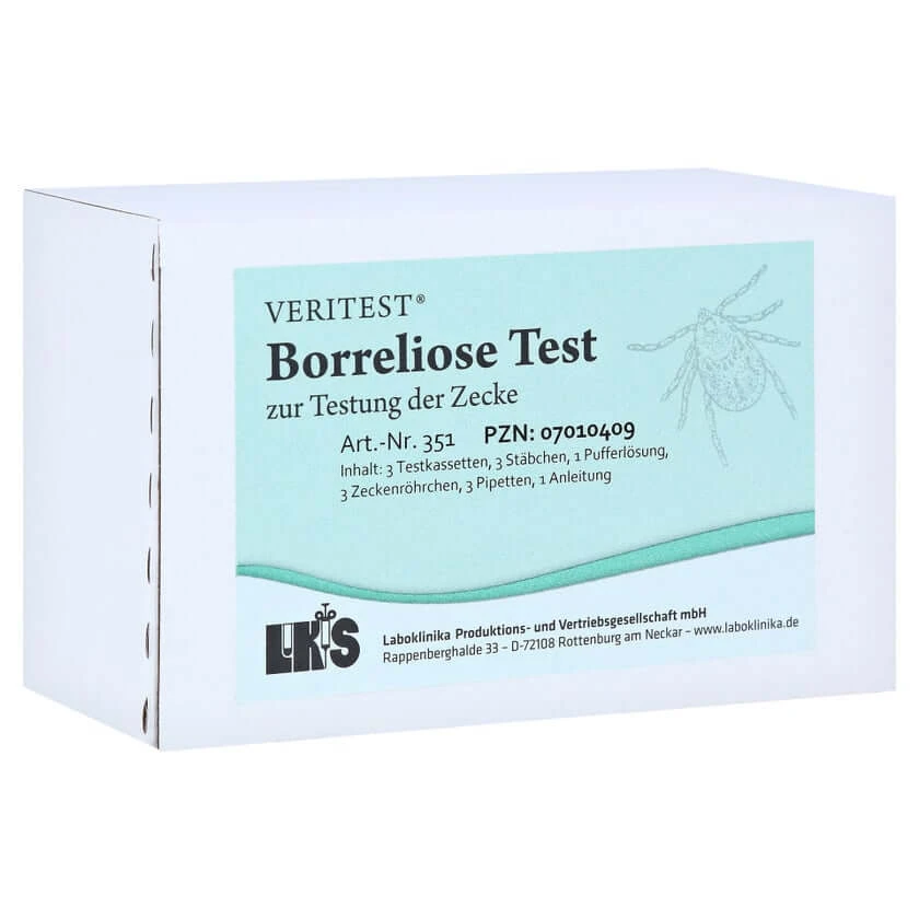 Borreliose Test zur Testung der Zecke Te 3 St