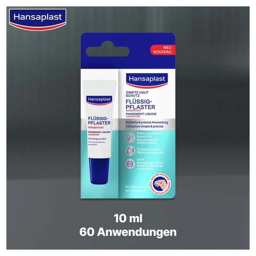 Hansaplast Zweite Haut Schutz Flüssig-pfl.konz. 10 ml