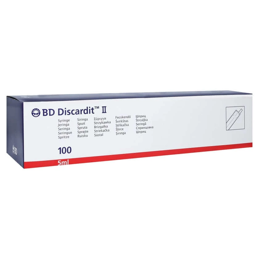 BD Discardit II seringă 5 ml 100X5 ml