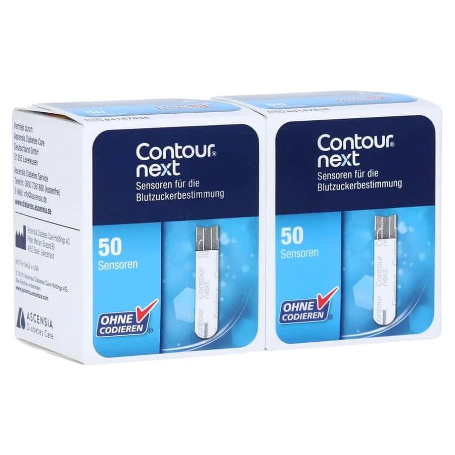 Benzile de testare pentru senzori Contour Next 100 buc