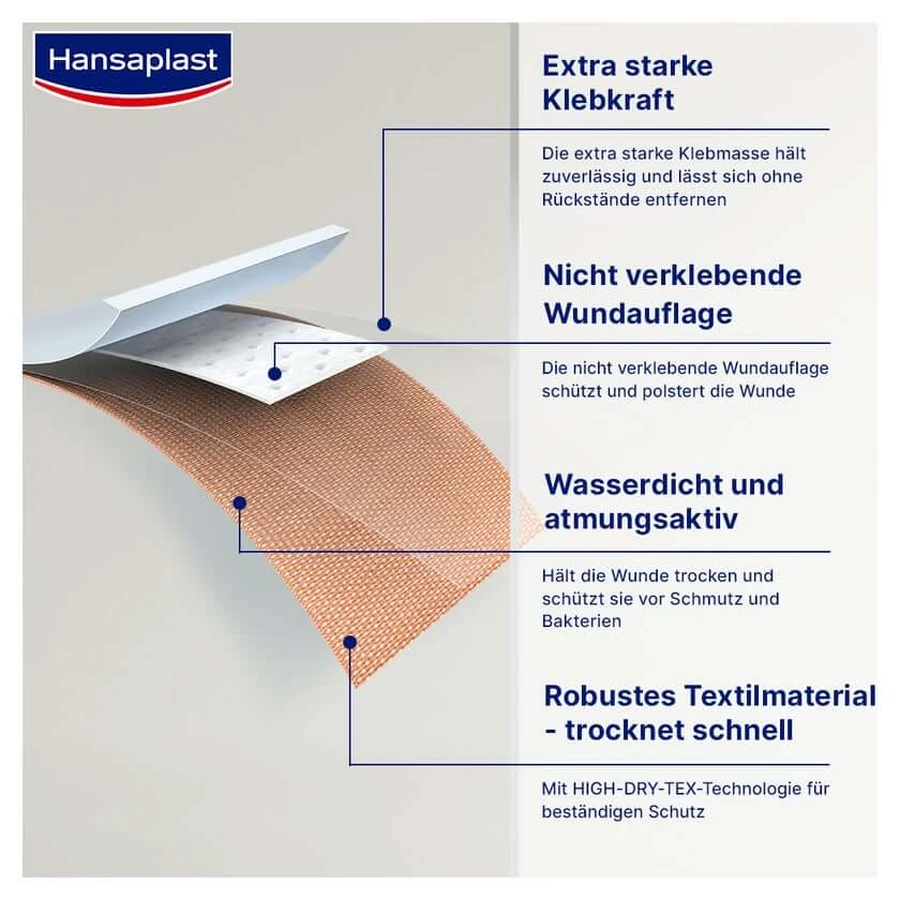 Hansaplast Gesso Extra Robusto 16 pz.