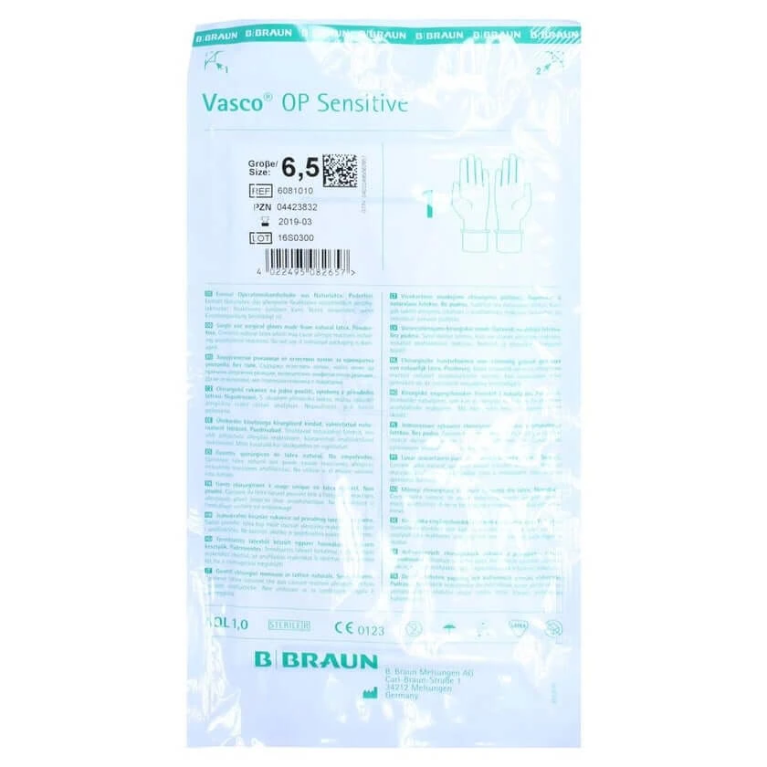 Vasco OP Sensitive Handsch.steril puderf 2 St