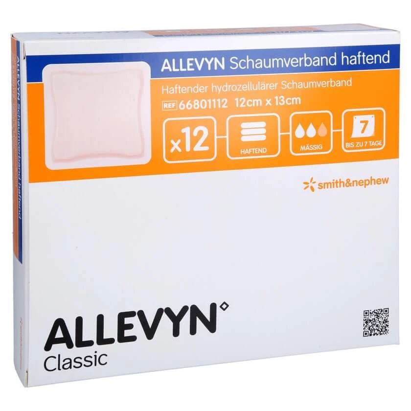 Allevyn Schaumverband 12x13 cm haftend 12 St