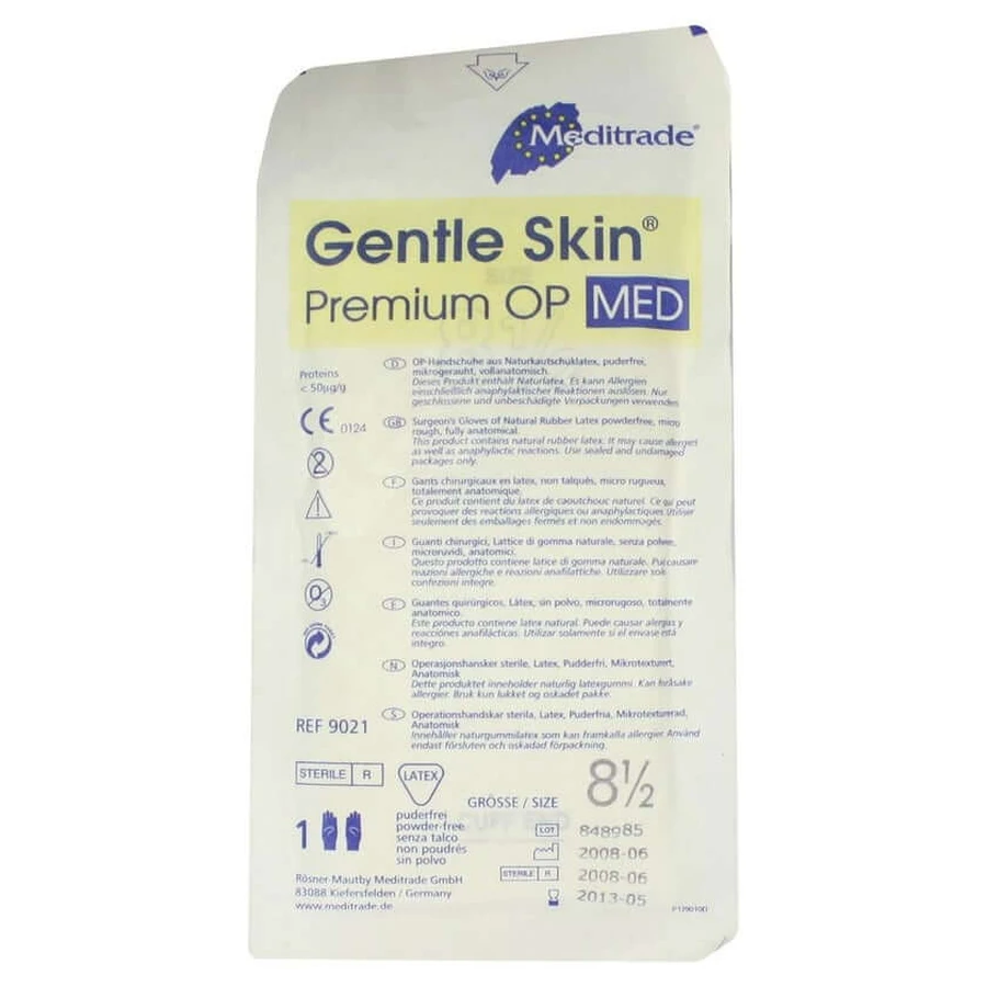 Mănuși chirurgicale din latex mărimea 8.5 pulbere sterilă 1X2 buc