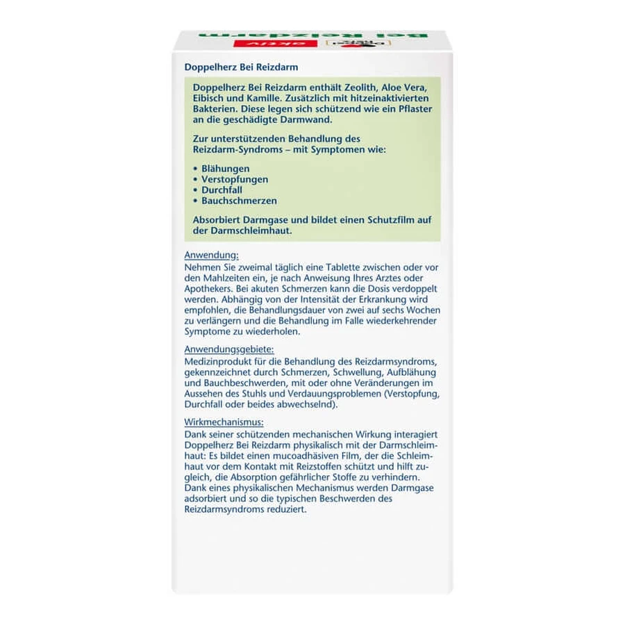 Double Heart voor Prikkelbare Darm Syndroom Tabletten 60 St