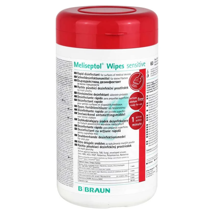 Meliseptol Wipes Sensitive Spenderbox 60 St