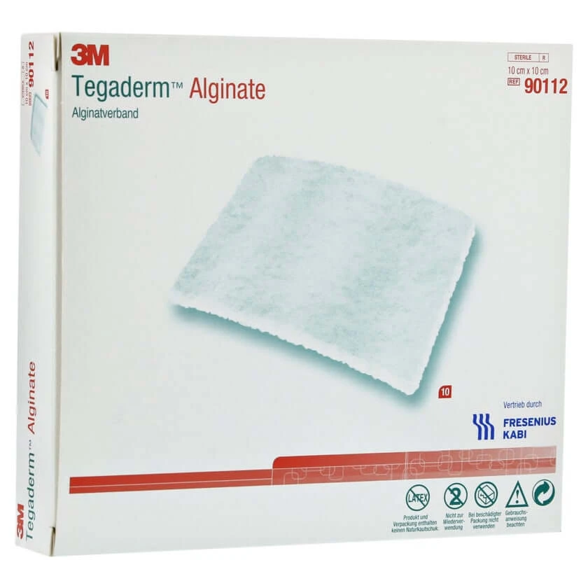 Tegaderm Alginate FK Kompressen 10x10 cm 10 St