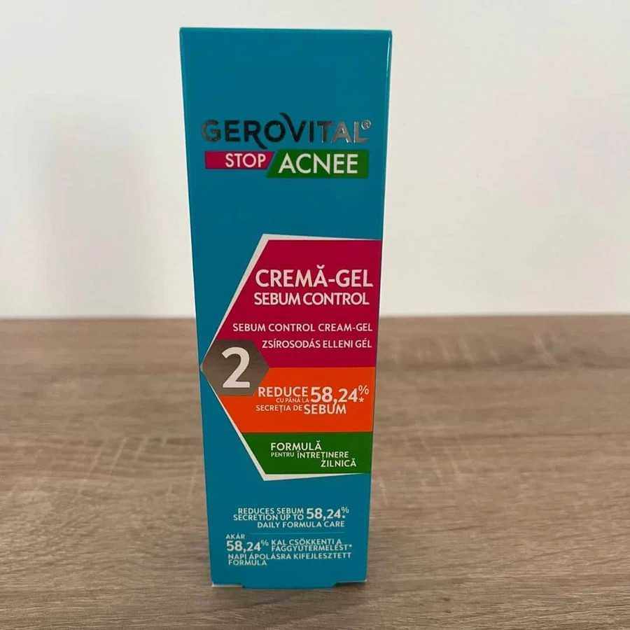 Gerovital Gel Creme Talgkontrolle, 50 ml, Farmec