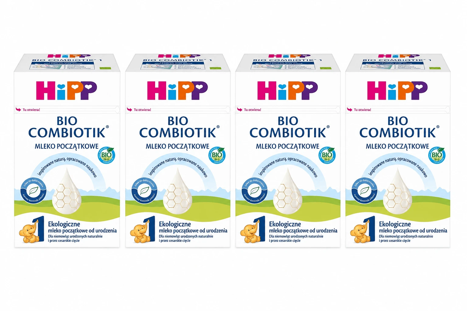 HiPP 1 Bio Combiotik, Bio-Säuglingsnahrung, ab der Geburt, 4 × 550 g