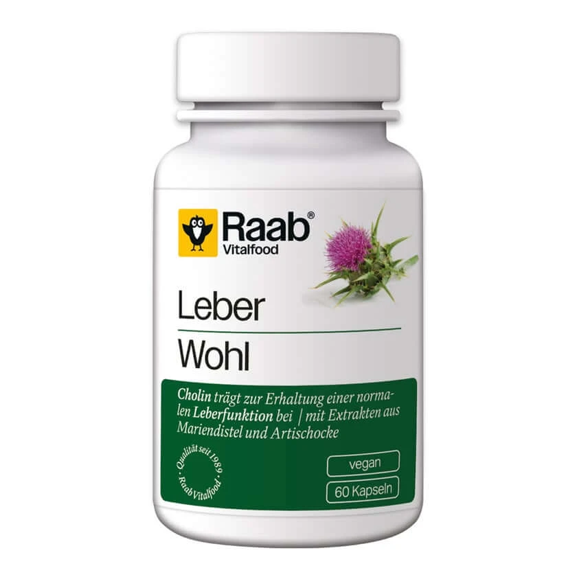Raab Vitalfood® Leberwohl Komplex Kapseln 60 St