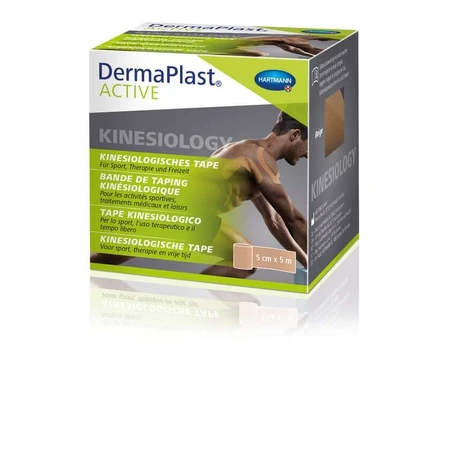 DermaPlast Active Kinesiology Tape bej 5cm x 5m 1 buc