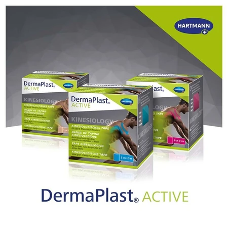 DermaPlast Active Kinesiology Tape bej 5cm x 5m 1 buc