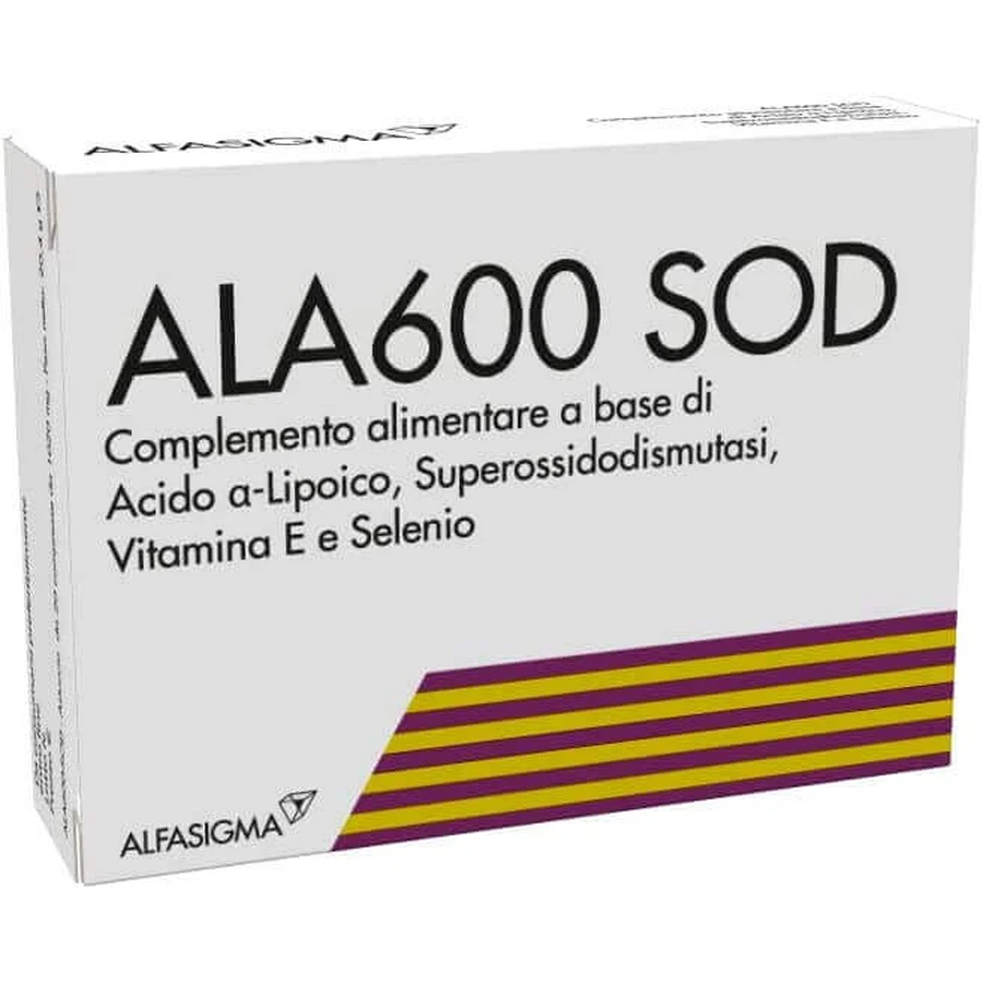 Ala600 SOD, 3 x 20 compresse, Alfasigma