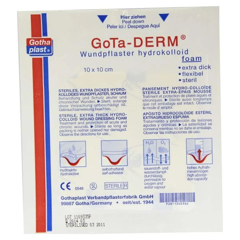 Gota-derm foam Hydrokoll.wundpfl.steril 1 St