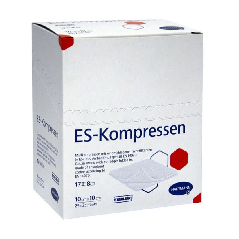 Es-kompressen Steril 10x10 cm 8fach 25X2 St