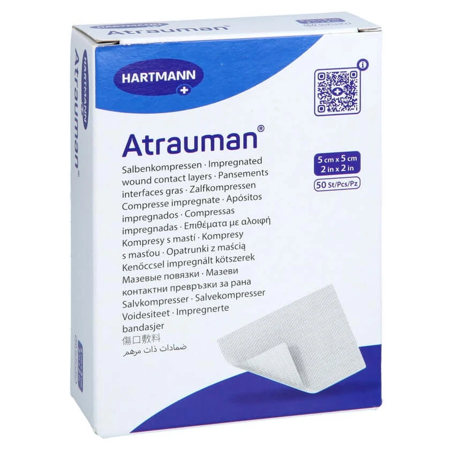 Atrauman 5x5 cm steriele kompressen 50 stuks
