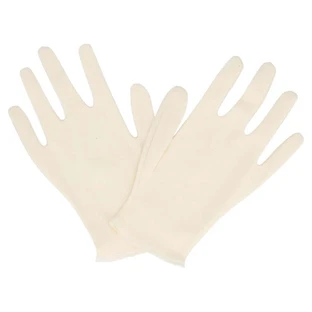 Gants en coton taille M blanc brut 1 paire 1 pièce