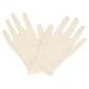 Gants en coton taille M blanc brut 1 paire 1 pièce