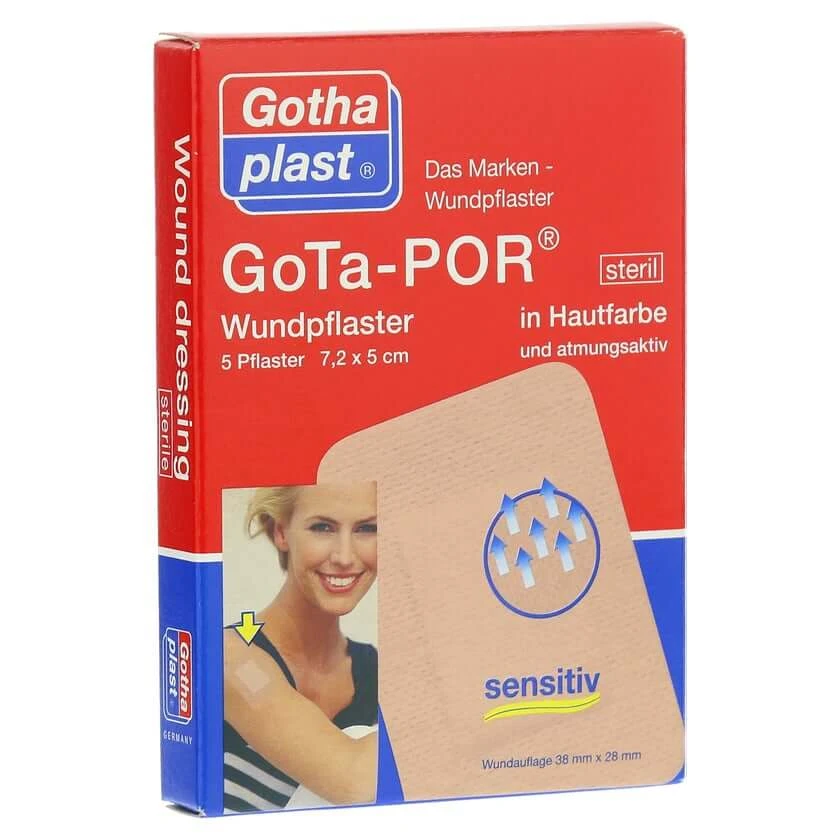 Gota-por Wundpflaster 5x7,2 cm steril ha 5 St