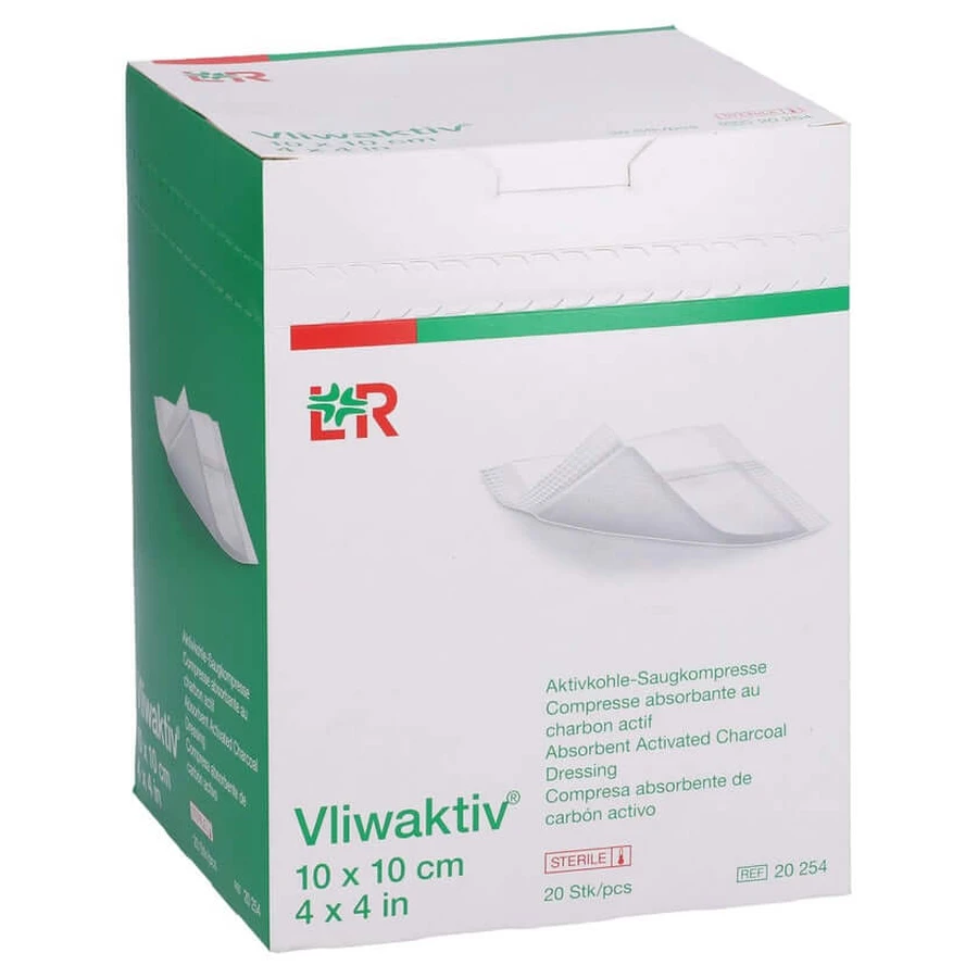 Vliwaktiv cărbune activat aspirație comp. sterile 10x 20 buc.