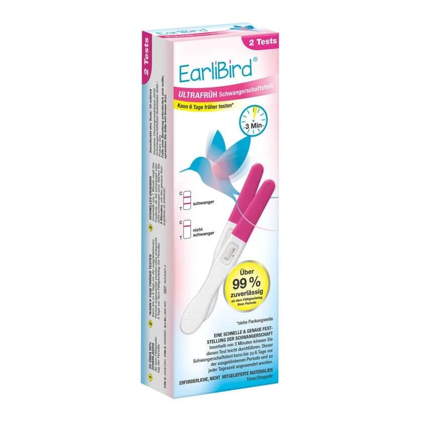 Earlibird Ultrafrüh Schwangerschaftstest Urin Do.p 2 St