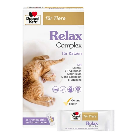 Doppio Cuore per Animali Complesso Relax per Gatti 25X10 g