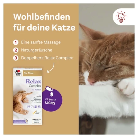 Doppio Cuore per Animali Complesso Relax per Gatti 25X10 g