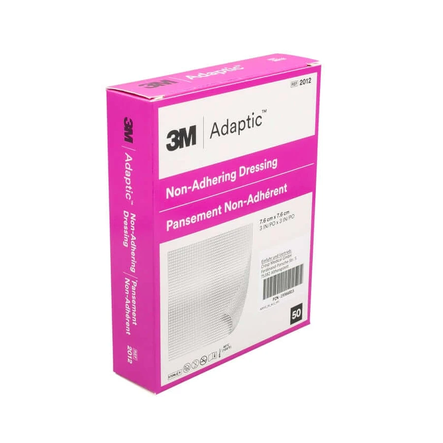 Adaptic 7,6x7,6 cm Medicazione umida per ferite 3m 2012 50 pz.