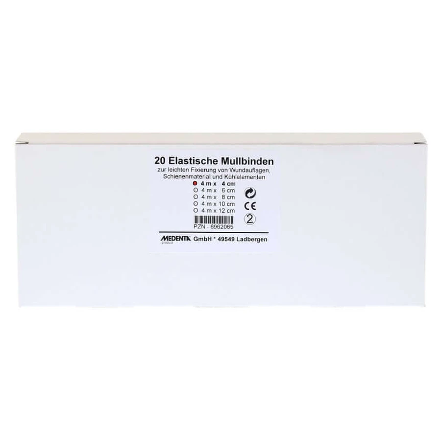 Bende di garza Elast.4 cmx4 m 20 pz.