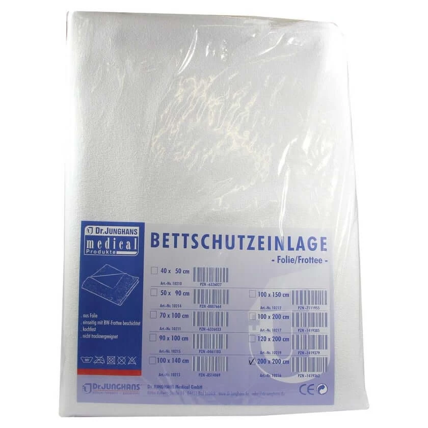 Bettschutzeinlage Folie Frottee 200x200 1 St